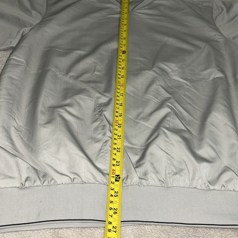 Nike Golf Windbreaker Pullover Size Medium Gray Plaid Short Sleeve Mens Nike - Picture 9 of 12